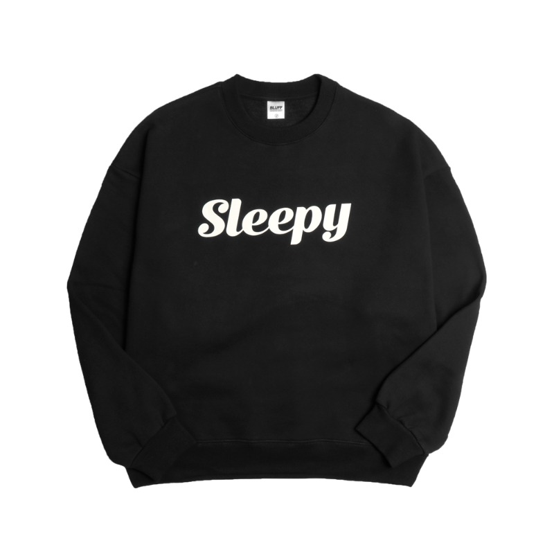 SLEEPY BIG SWEAT [BLACK]