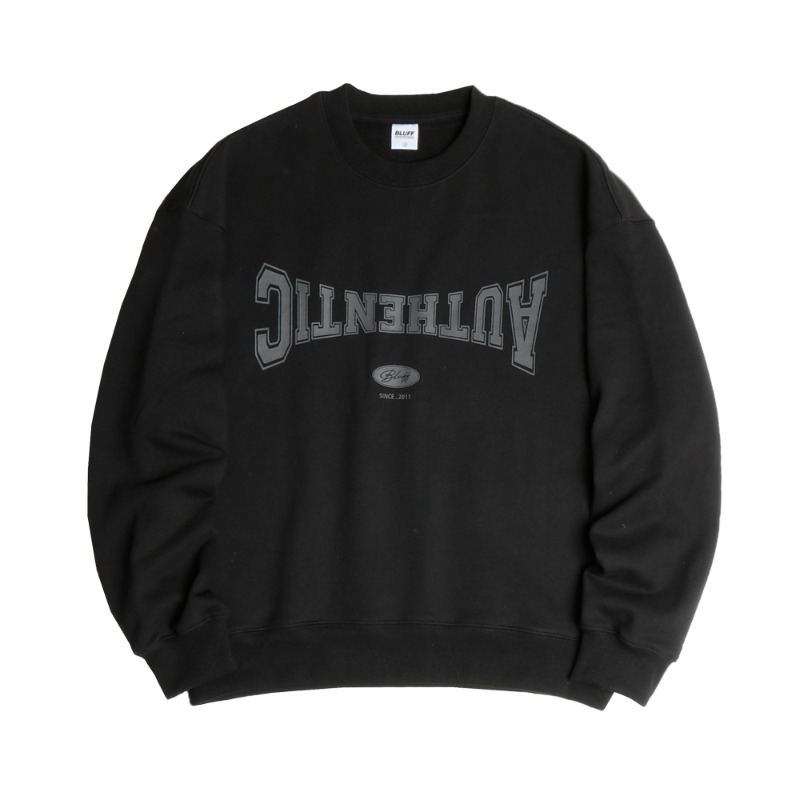 AUTHENTIC MUSCLE FIT SWEAT [BLACK]