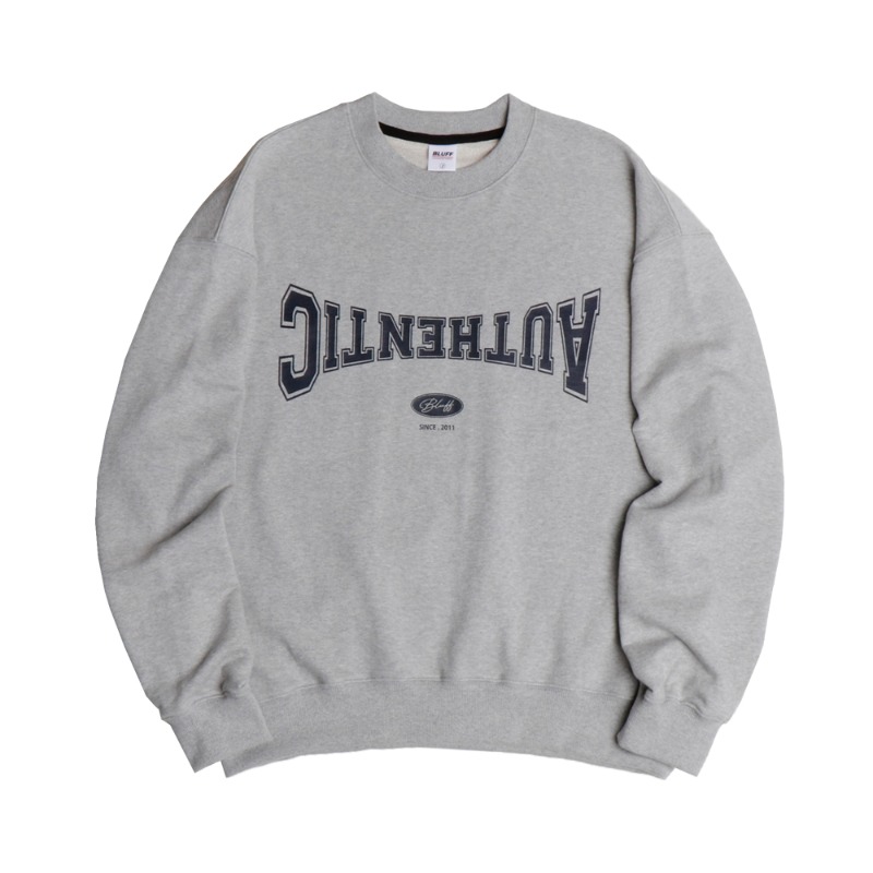 AUTHENTIC MUSCLE FIT SWEAT [GREY]