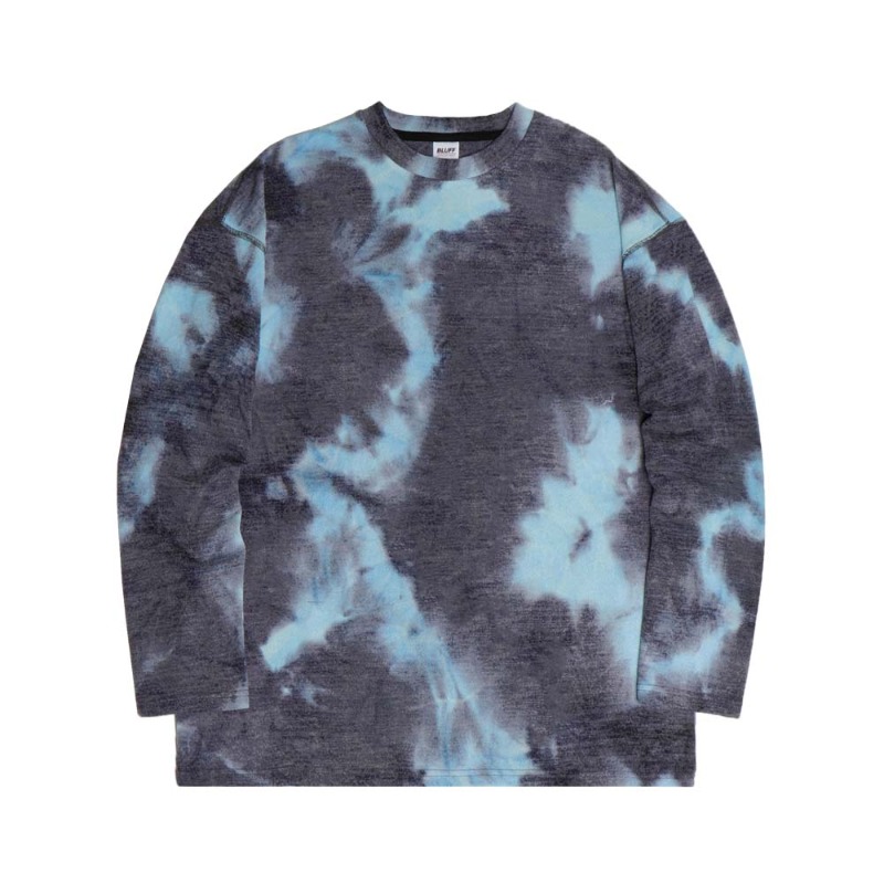 DYED WASHABLE KNIT PULLOVER [Blue Blue]
