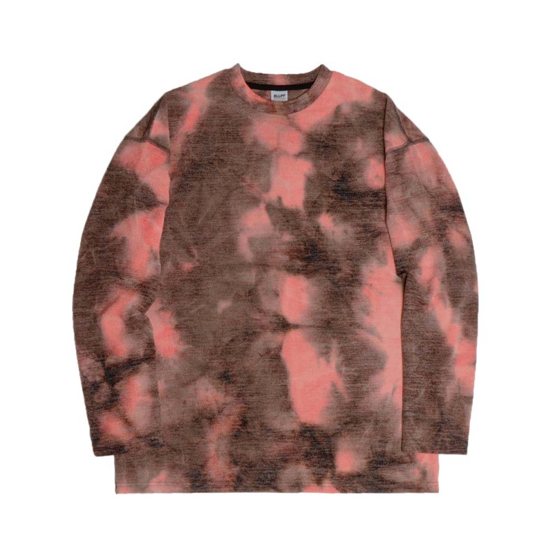 DYED WASHABLE KNIT PULLOVER [Coral Brown]