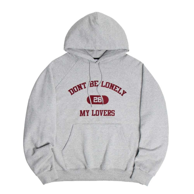 LOVERS HOODIE Soft Heavy Cotton Ver.[GREY]