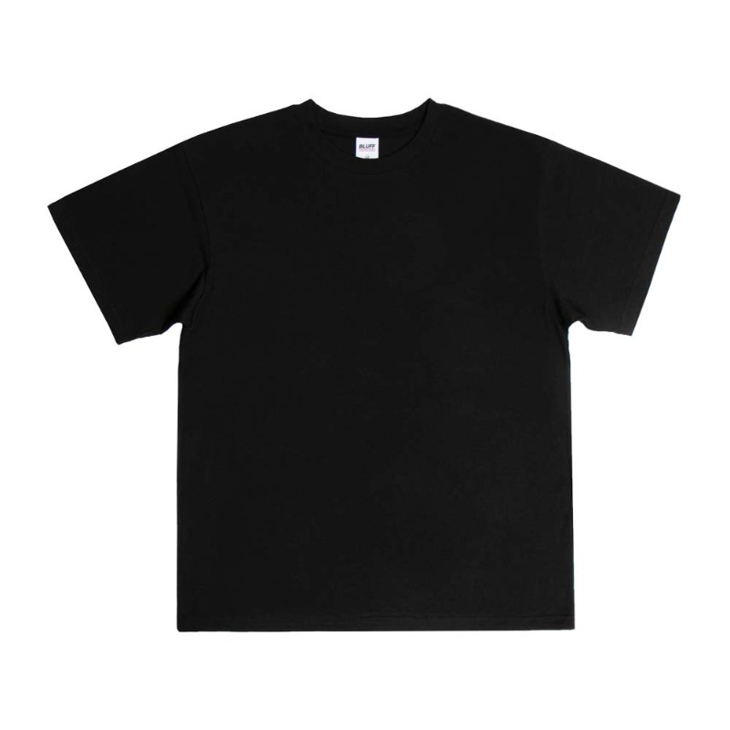 RELAXED FIT COTTON MODAL T-SHIRT [BLACK]