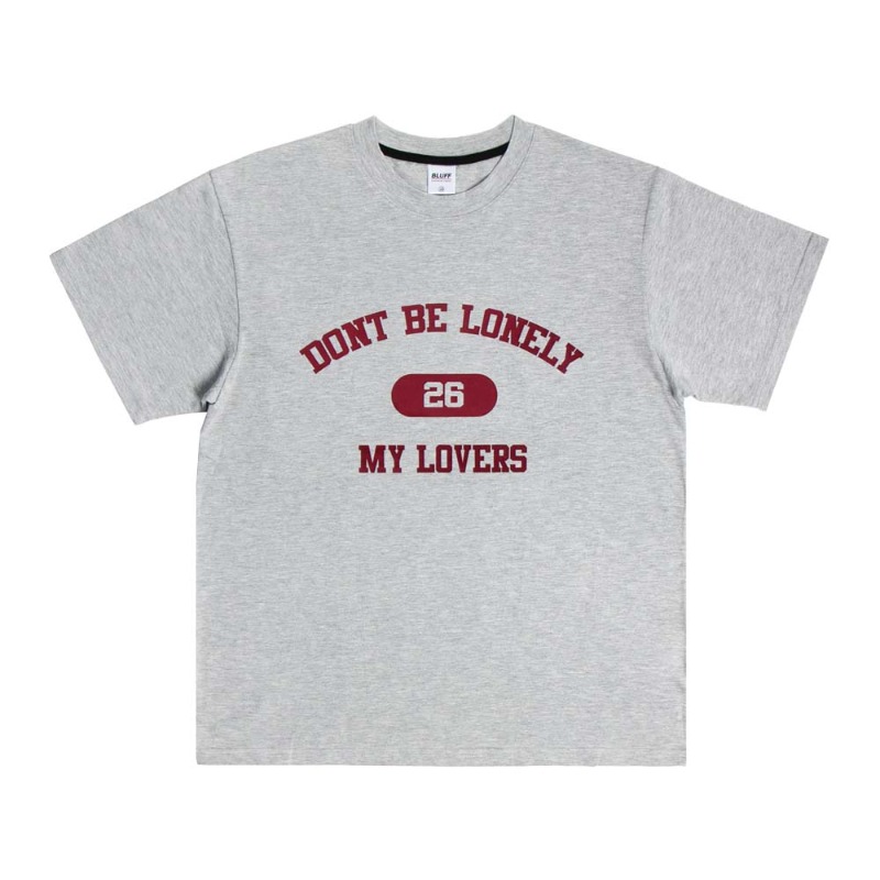 LOVERS RELAXED FIT T-SHIRT [GREY]
