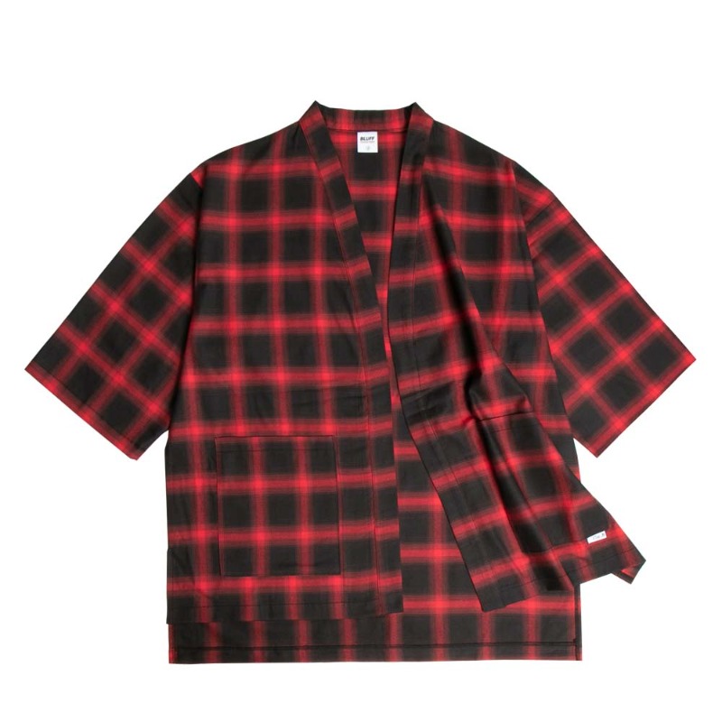THE.B VINTAGE CHECK ROBE [RED]