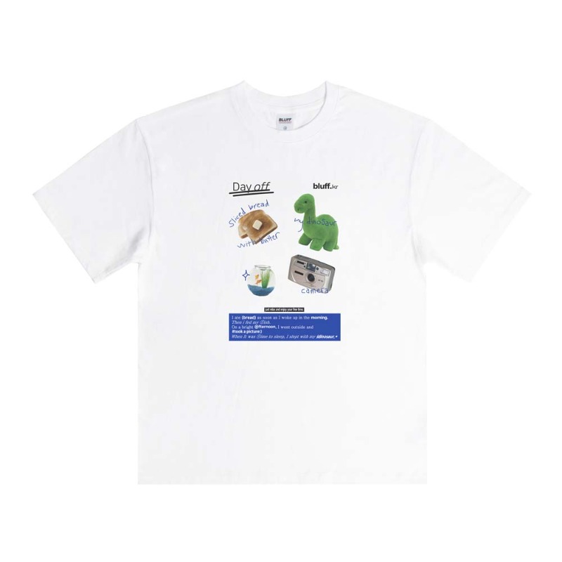 FRONT DAYOFF T-SHIRT [WHITE]